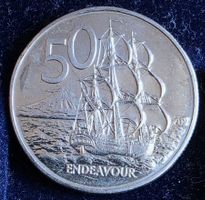 NEUSEELAND 50 CENTS 1988