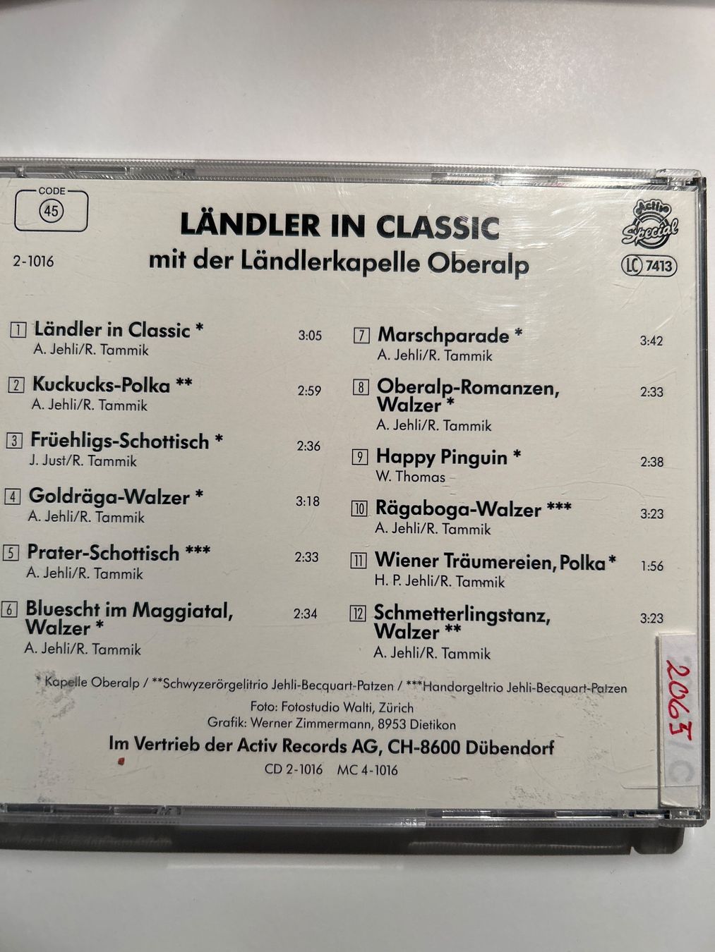 CDs: Ländlerkapelle Oberalp – Gebraucht aus Arth von Vrecam51 1