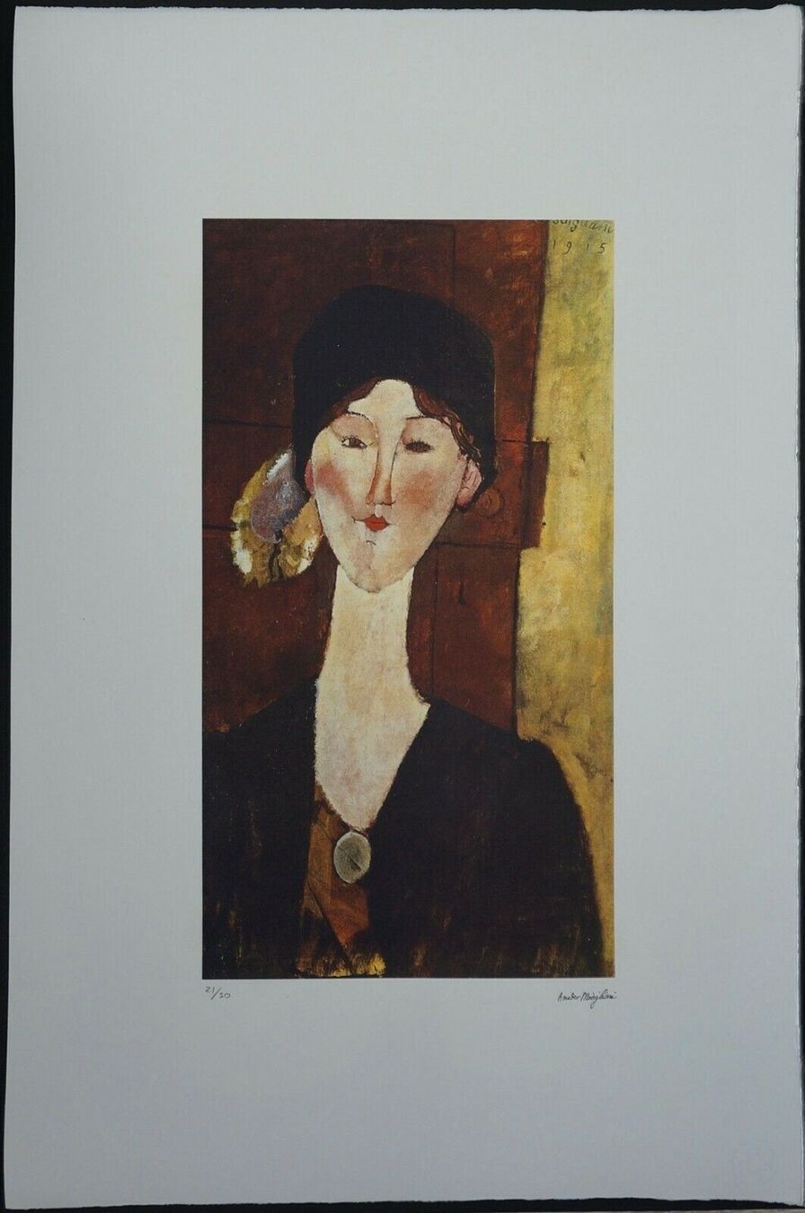 Foto & Immagini: Amedeo Modigliani   HANDNUMMERIERT  DRUCKSIGNIERT – Usato da Gersau venduto da grafik-kunst 4