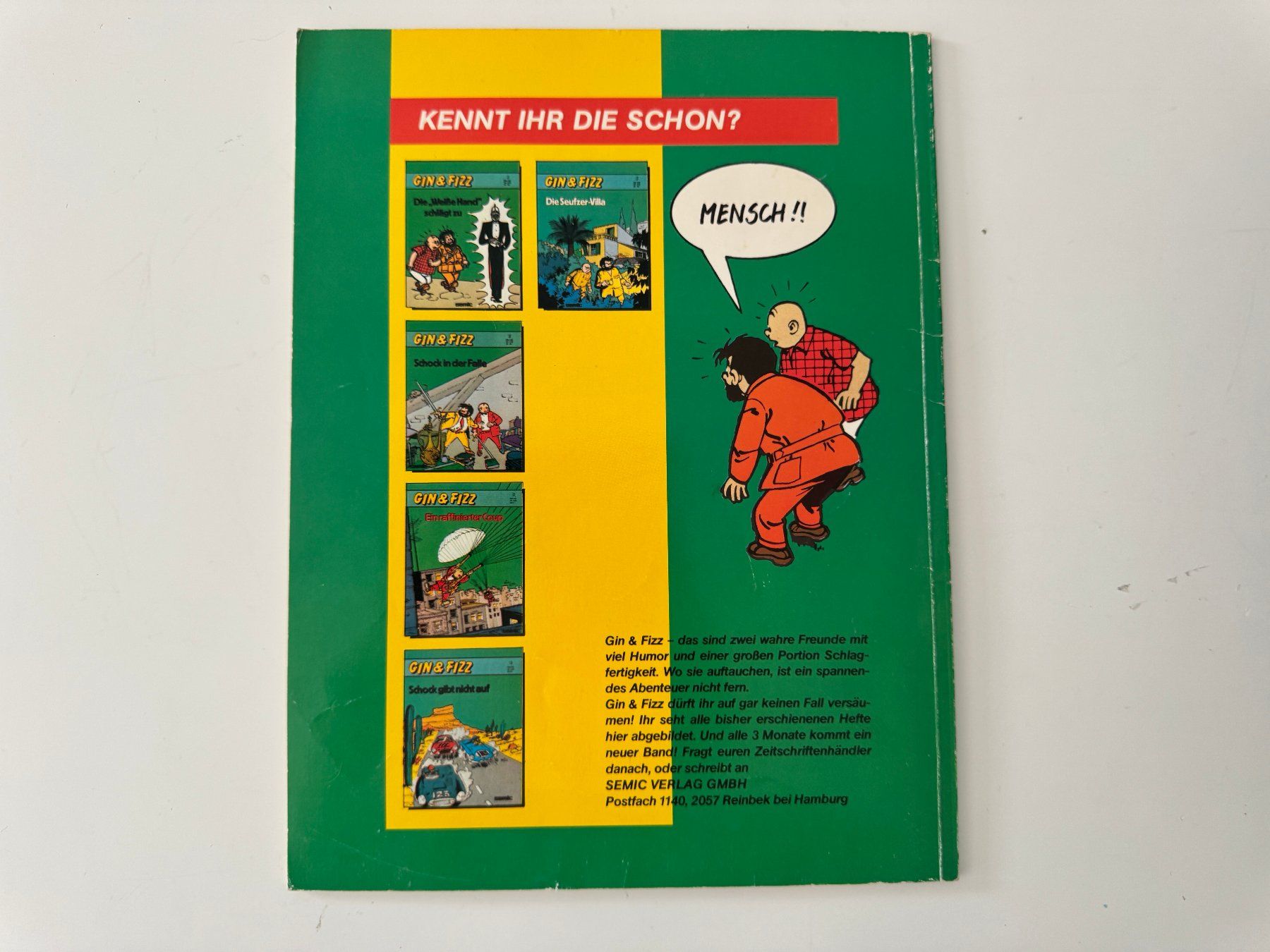 BD: Gin & Fizz "Schock wird gejagt" 1983 – D'occasion à Rheinfelden par Eldritchwitch 1