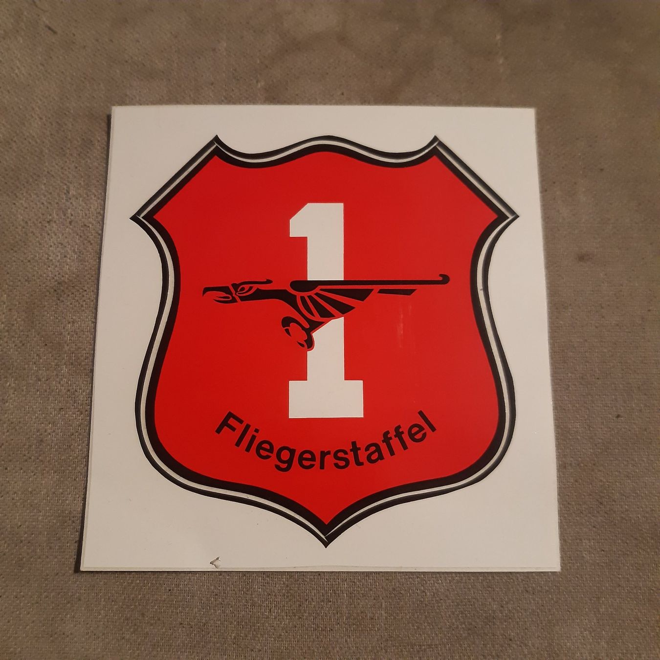 Cartoline postali: Aufkleber Fliegerstaffel 1 Schweizer Luftwaffe – Usato da Giffers venduto da attila07
