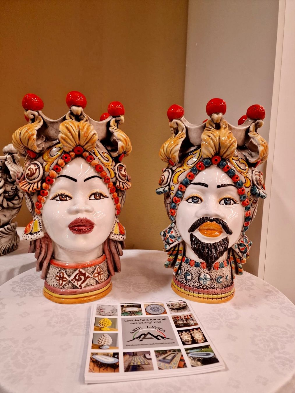 Sculture & Statue: Teste di Moro Caltagirone Hand Made – Nuovo e nell'imballaggio originale da Höri venduto da ArtelavicaGmbH 3