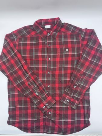 Herren Hemd Columbia Flanell rot kariert gebraucht