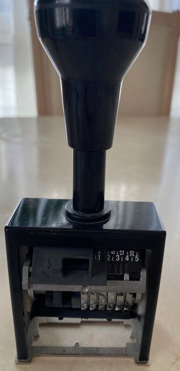 Tampon Numéroteur ReinerSCT B6 6 Caractères 4,5 Mm - Encrage Automatique