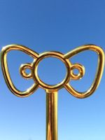 ETAGEREN STANGENSET BUTTERFLY GOLD FÜR EINE DREISTÖCKIGE