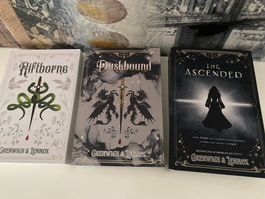 3 Bände Buch Riftborne, Duskbound, The Ascended neu