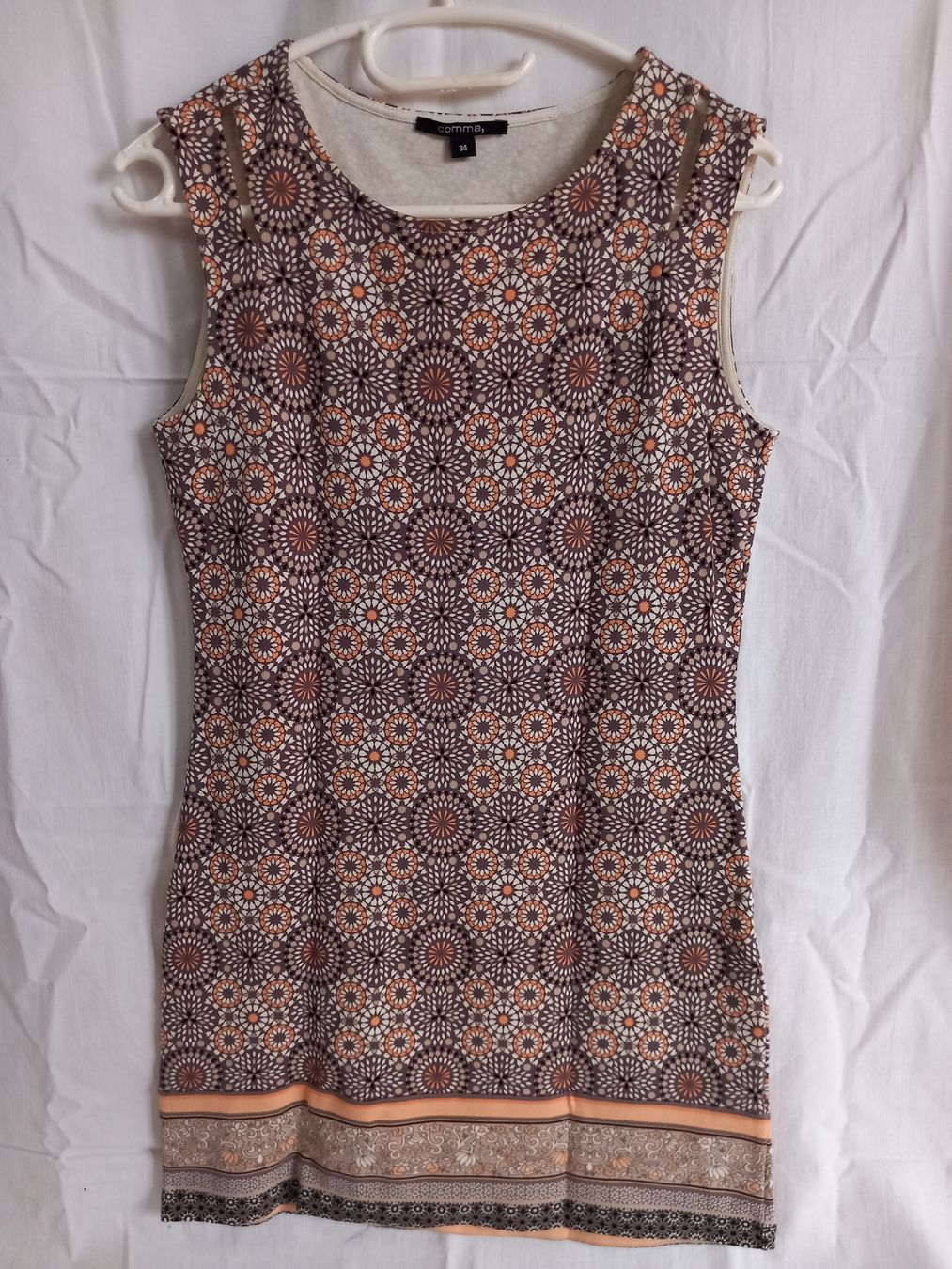 Comma Vestiti: Robe Comma sans manches à motifs mandalas – Usato da Faoug venduto da per_kp6r