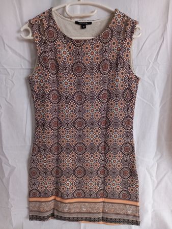 Robe Comma sans manches à motifs mandalas