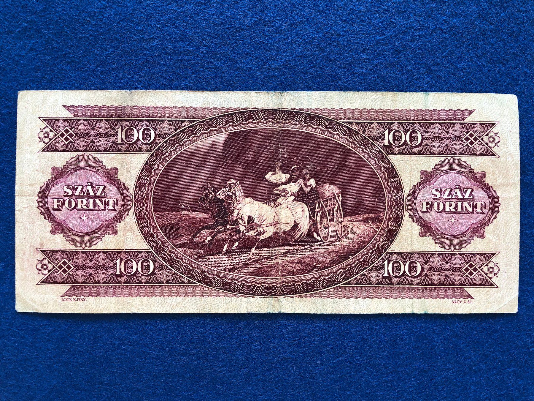 Banconote: Budapest 1984 - Ungarn - 100 Forint – Usato da Pfäffikon SZ venduto da Sieben77 1