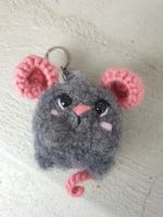Amigurumi Schlüsselanhänger mit Maus häckeln   Geschenkidee