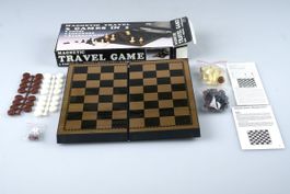 3er-Reisespielset (Schach, Dame & Backgammon)