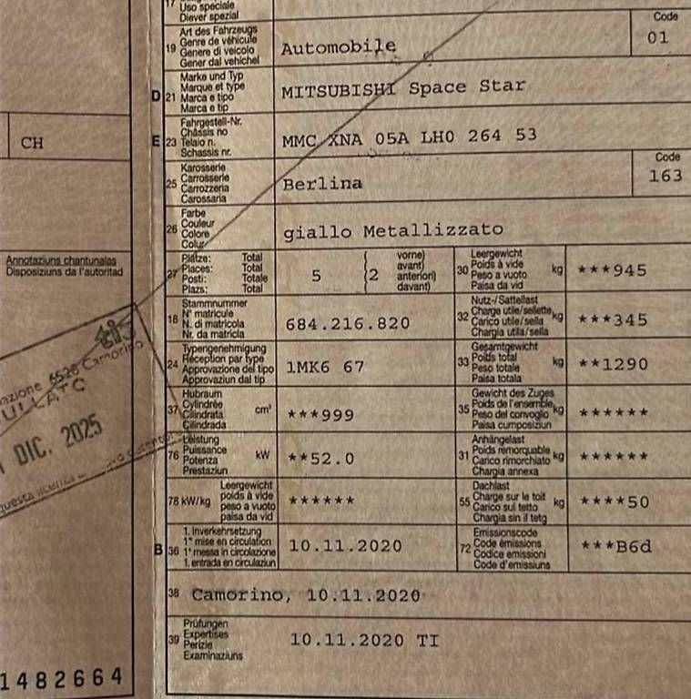 Automobili: 71'720 km Mitsubishi Space Star – Usato da Giornico venduto da JonasC. 4