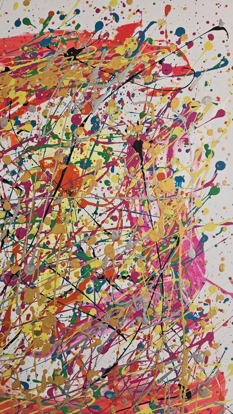 Gemälde: Tableau abstrait moderne, acrylique sur toile, unique! – Neu (gemäss Beschreibung) aus Le Locle von fab_c9hh 4