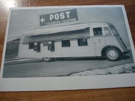 Karte Automobilpostbüro 2, 1940. Sonder-o Mustermesse Basel