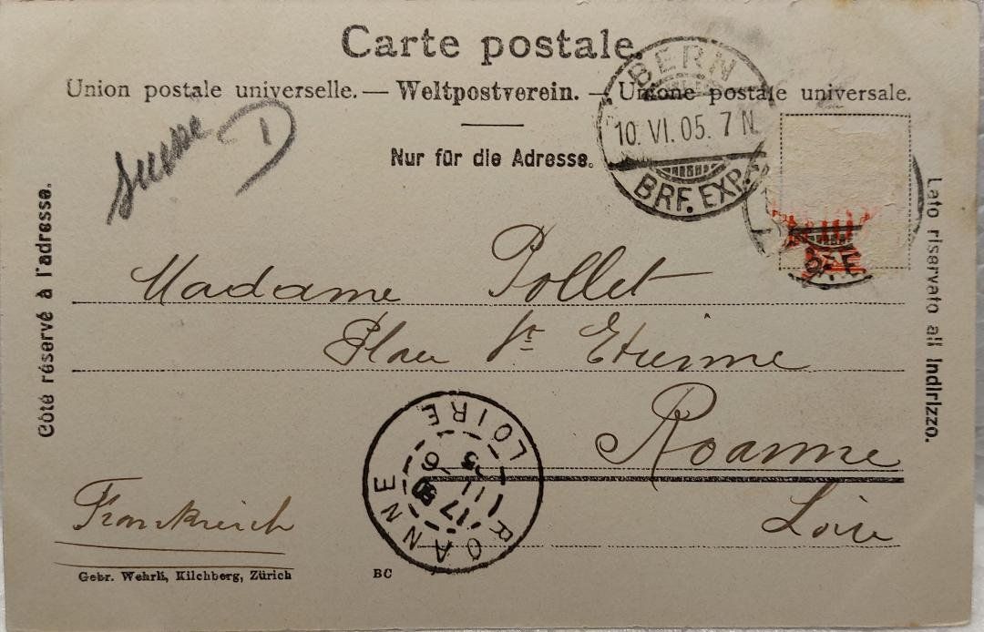 Cartoline postali: BERN - Zeitglockenturm - 1905 – Usato da Delémont venduto da Domdom1 1