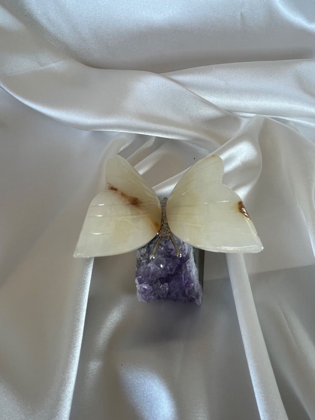 Statuette: Schmetterling aus Kristall auf Amethyst – Nuovo e nell'imballaggio originale da Zürich venduto da unique2010 4