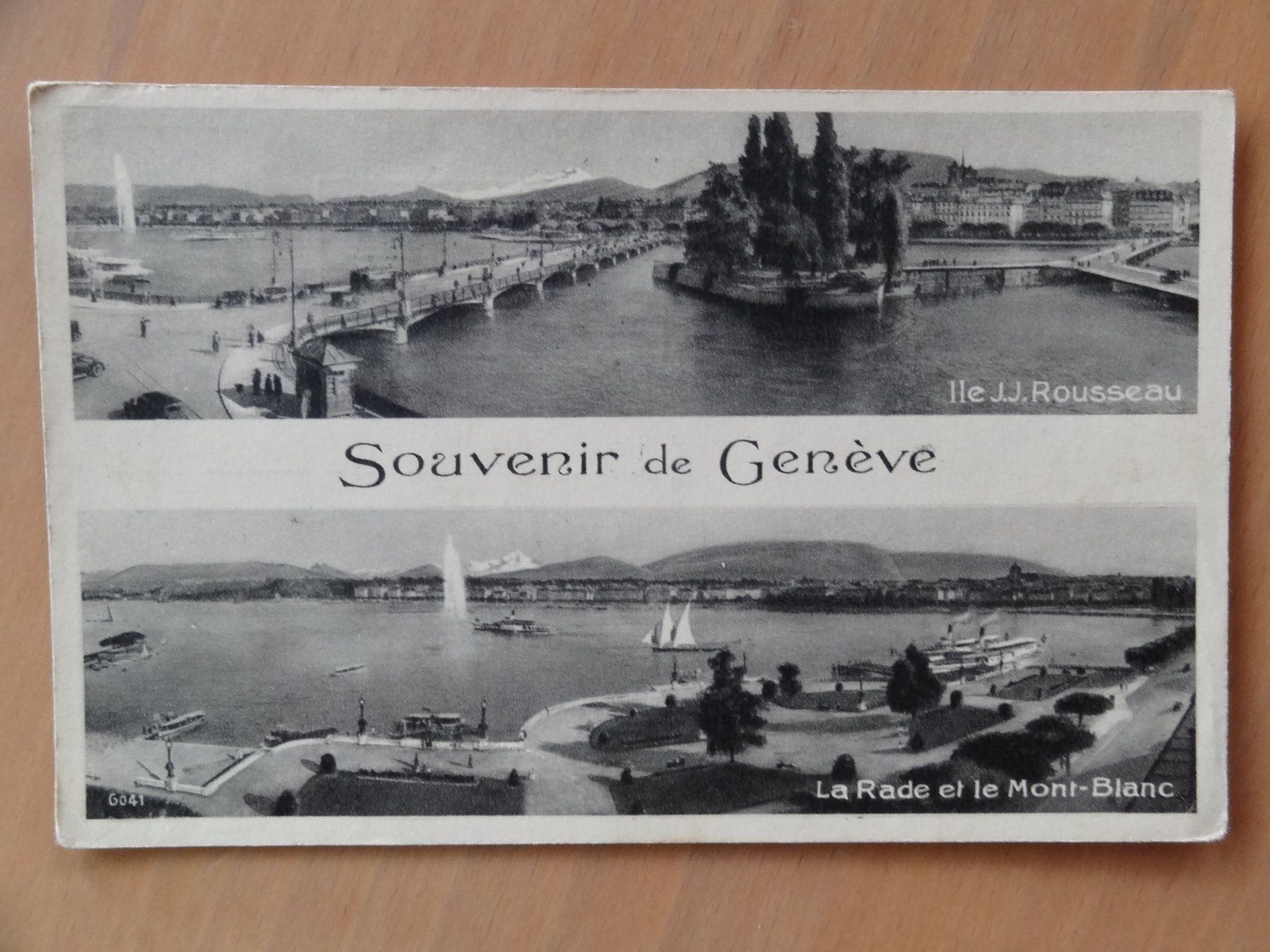 Cartoline postali: Souvenir de Genève - 1948 – Usato da St Léonard venduto da Riglin