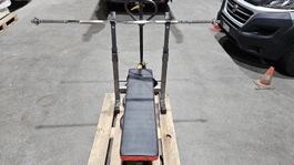 Hantelbank mit Hantelstange und Scheiben guter Zustand 65Kg