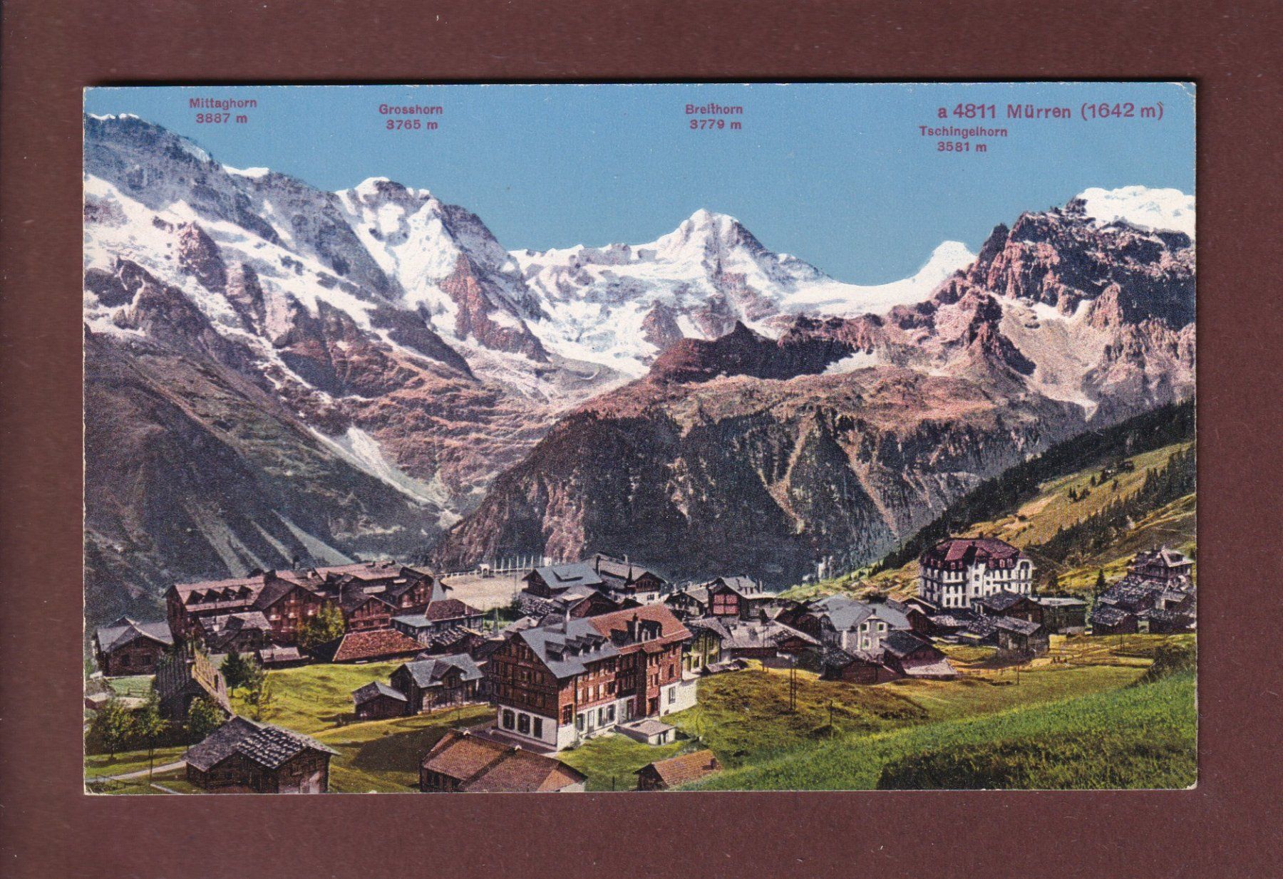 Cartoline postali: MÜRREN – Usato da Pully venduto da nicecards
