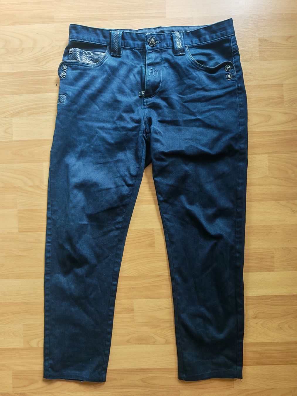 Pantaloni: ANGELO GALASSO Luxus Herren Jeans Dunkelblau Python M/ 34 – Usato da Pfäffikon SZ venduto da mat_qgm9