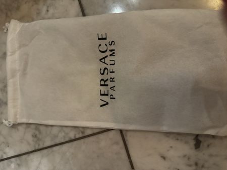 Stoffbeutel Versace Parfums weiss mit Kordelzug neu