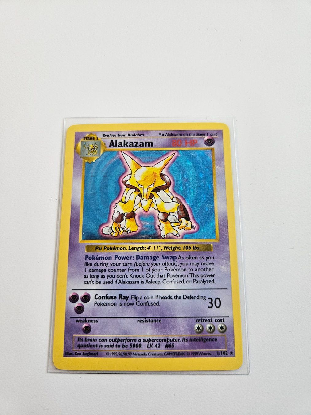 Pokémon Carte collezionabili: Pokemon Shadowless Alakazam Simsala Base Set Holo Englisch – Usato da Baar venduto da phi_6xdh 1