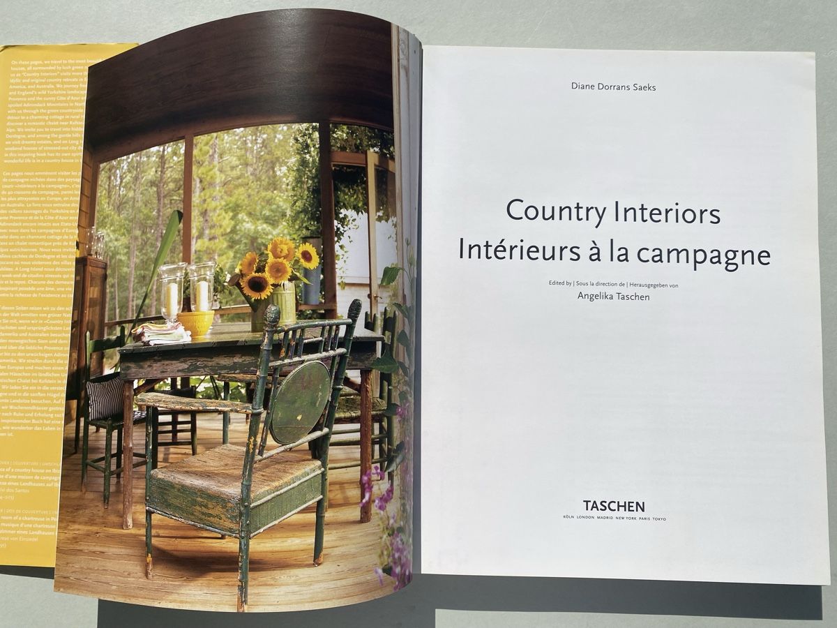 Libri: TASCHEN Country Interiors - Interieur & Wohnen – Usato da Zürich venduto da lesgarcons 1