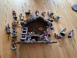 Presepe completo di statuine, vintage!