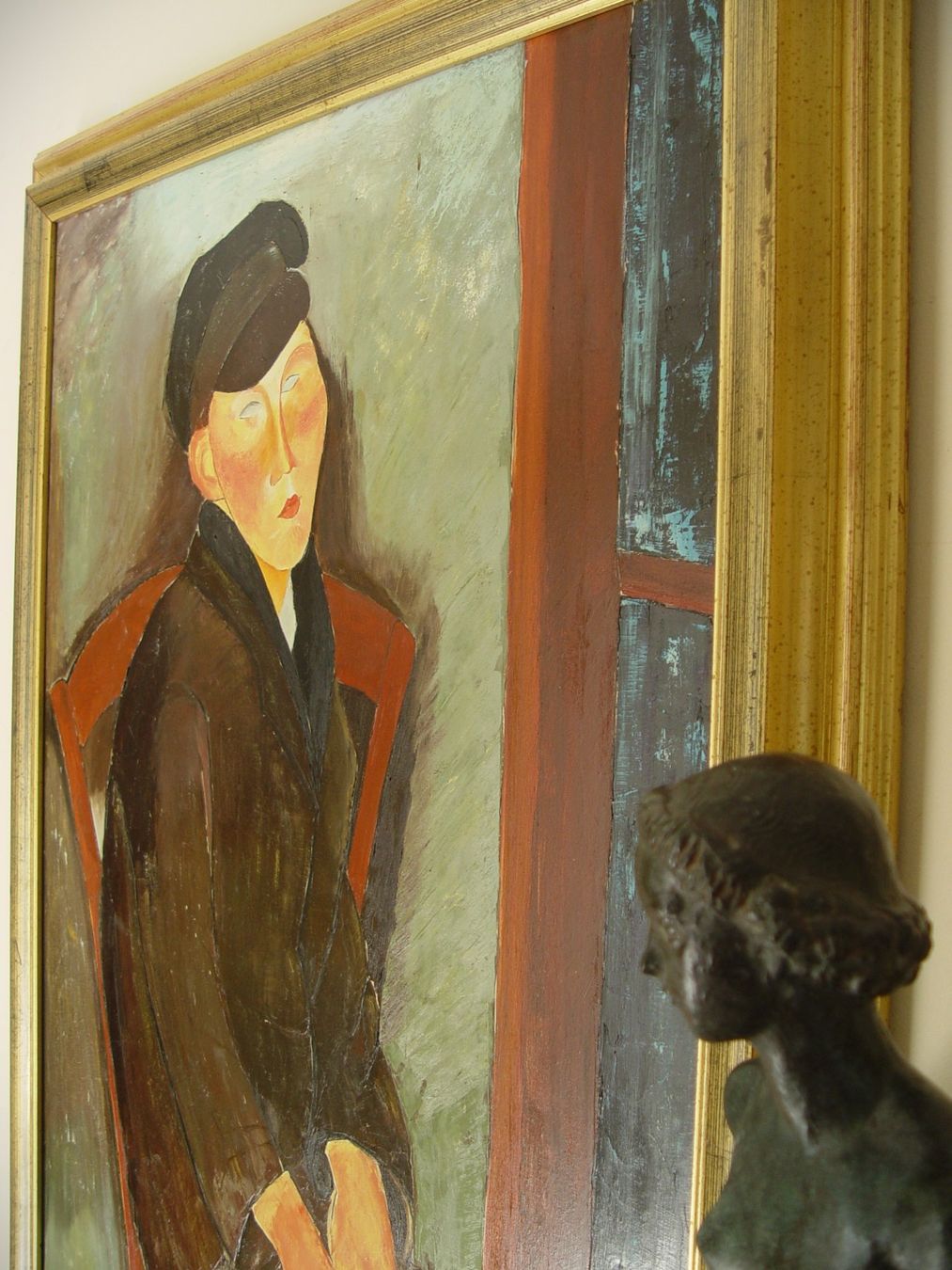 Gemälde: Grosses Oelgemälde nach Amadeo Modigliani – Gebraucht aus Rotkreuz von Dobermann5 1