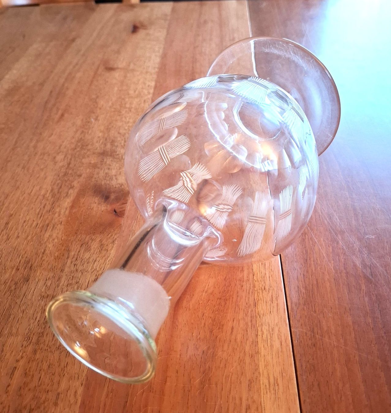 Caraffe: Kristall - Karaffe (1 Liter) für Wasser oder Wein. – Usato da Uster venduto da Posaunus 2