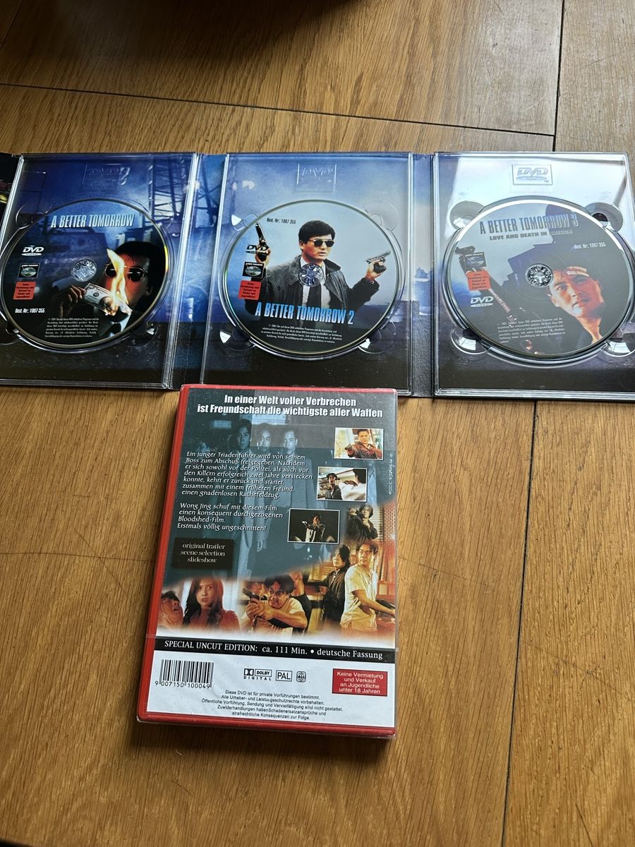 Tutti i DVDs: A Better Tomorrow 1-4 DVD Uncut. – Usato da Benken ZH venduto da Audi-erich 1
