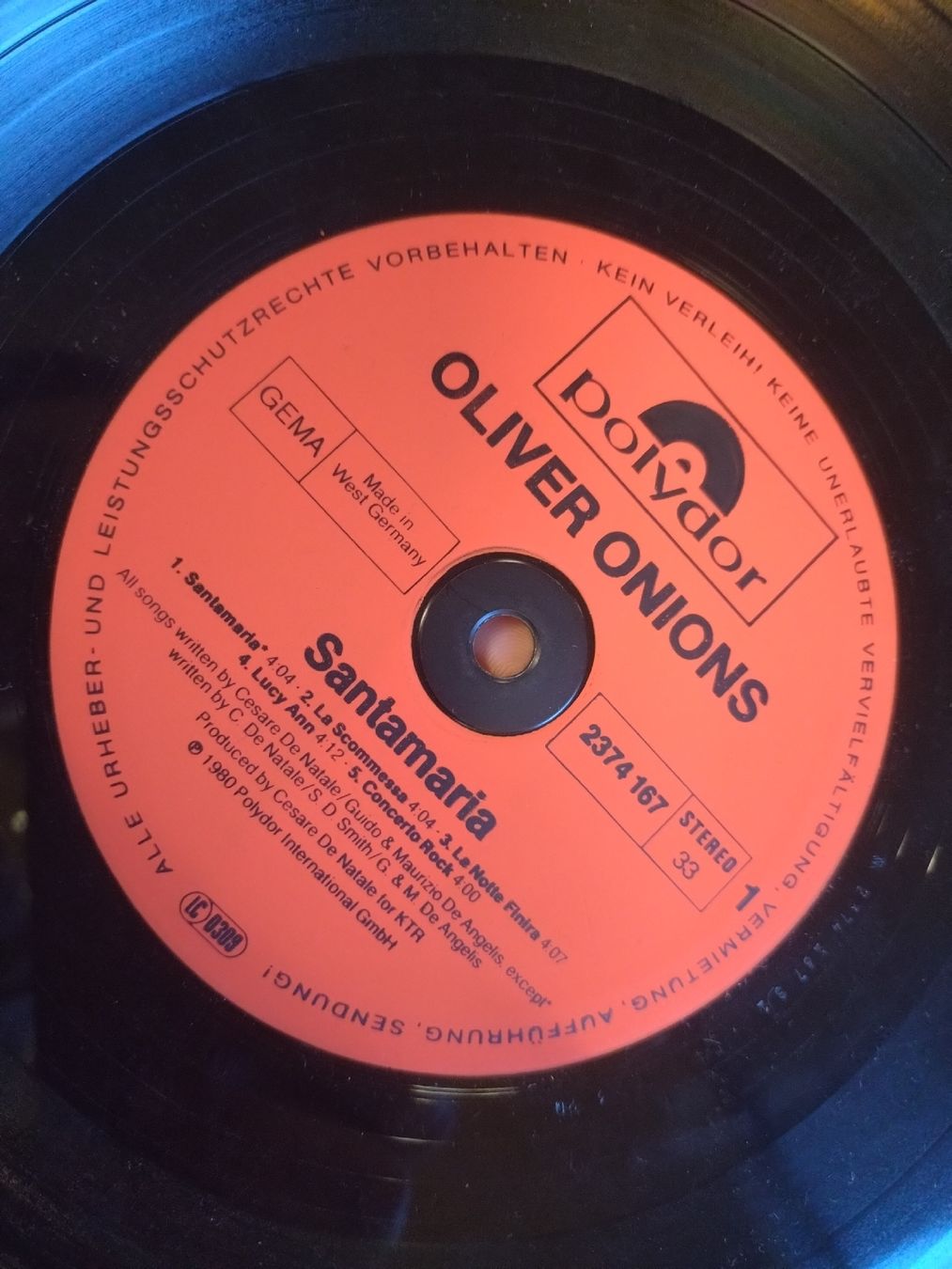 Dischi in vinile: Vinyle Oliver Onions Santamaria G- – Usato da Farvagny-le-Grand venduto da LaCaverne 6