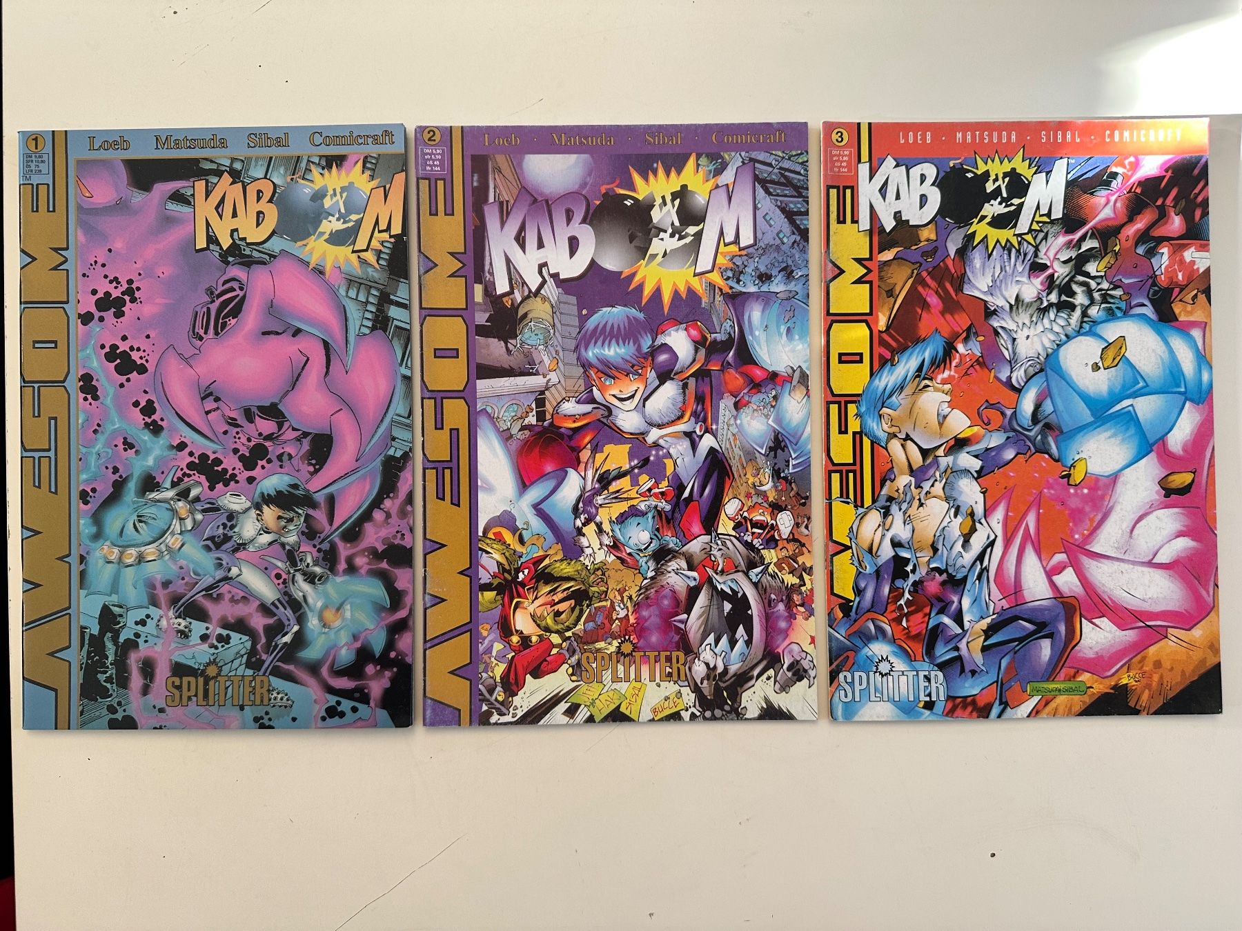 Comics: 3er LOT KABOOM BAND 1 - 3 - SPLITTER – Gebraucht aus Münsingen von Ganjam