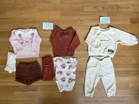 Baby Kleiderpaket Gr. 74/80, Herbstkleider für Mädchen!