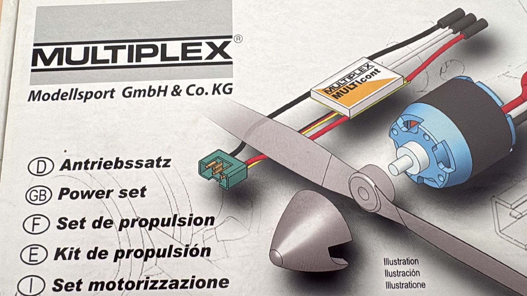Multiplex Modellismo RC: Div. Antriebssätze Powersetz – Nuovo e nell'imballaggio originale da Würenlingen venduto da Delfinli1