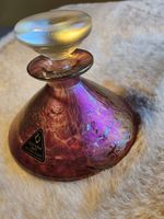 Vintage Isle of Wight Glas irisierend Parfümflacon 70er