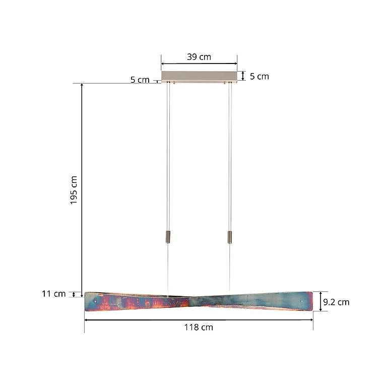 Lampadari & plafoniere: Rothfels Lian LED-Hängelampe – Usato da Heerbrugg venduto da Belinda26 1