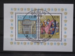 DDR 1986 Leibziger Herbstm  Block 85 gest.