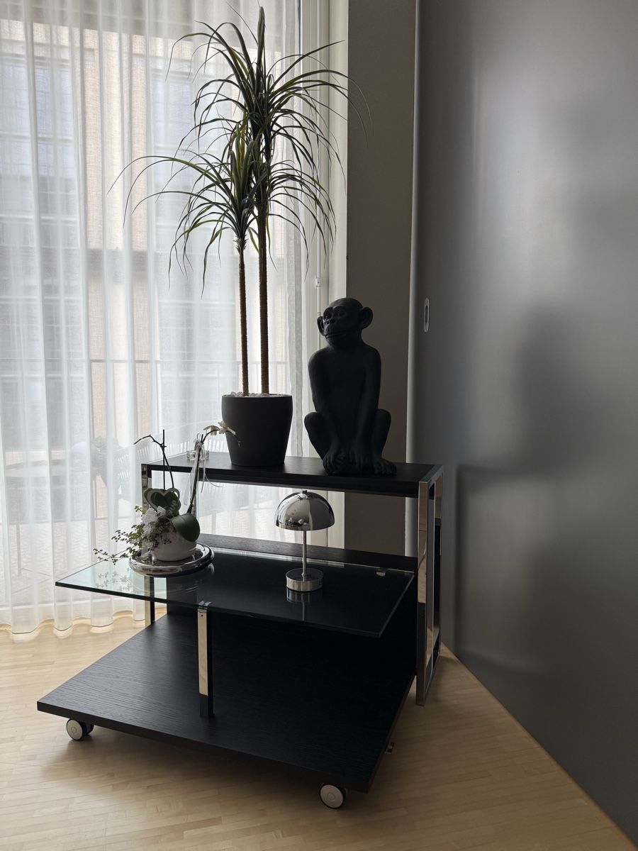 Tische: Multifunktionaler Design-Chrom Salontisch/ Regal / Sideboard – Gebraucht aus Winterthur von JB_Design_Archive