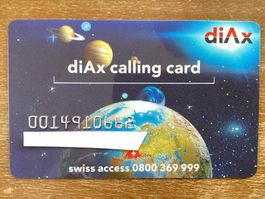 Persönliche Telelefonkarte Diax