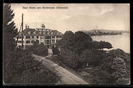 AK Bad Horn am Bodensee, Hotel Bad Horn und Seeufer