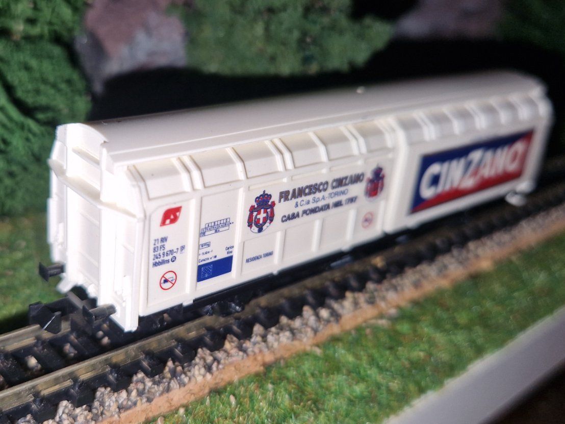 Trix Modellini di ferrovie: Minitrix Spur N Schiebewandwagen "CinZano" – Usato da Unterengstringen venduto da b.kaiser81 2