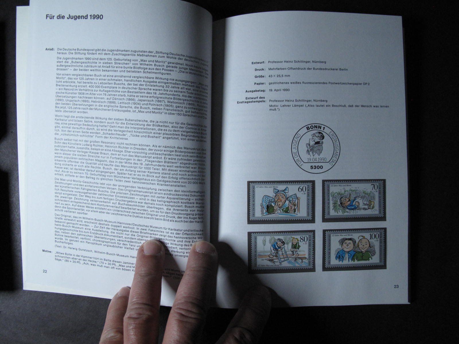 Albums: BRD & Berlin 1990 Sonderpostwertzeichen buch ** – D'occasion à Wil SG par fva01 1