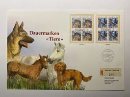 FDC Grossbrief Dauermarken Tiere 1993 ET