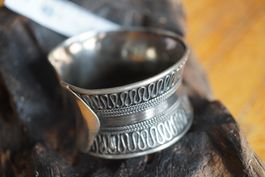 Silber Armreif Antik   925 Silber 30mm Massive  Edel