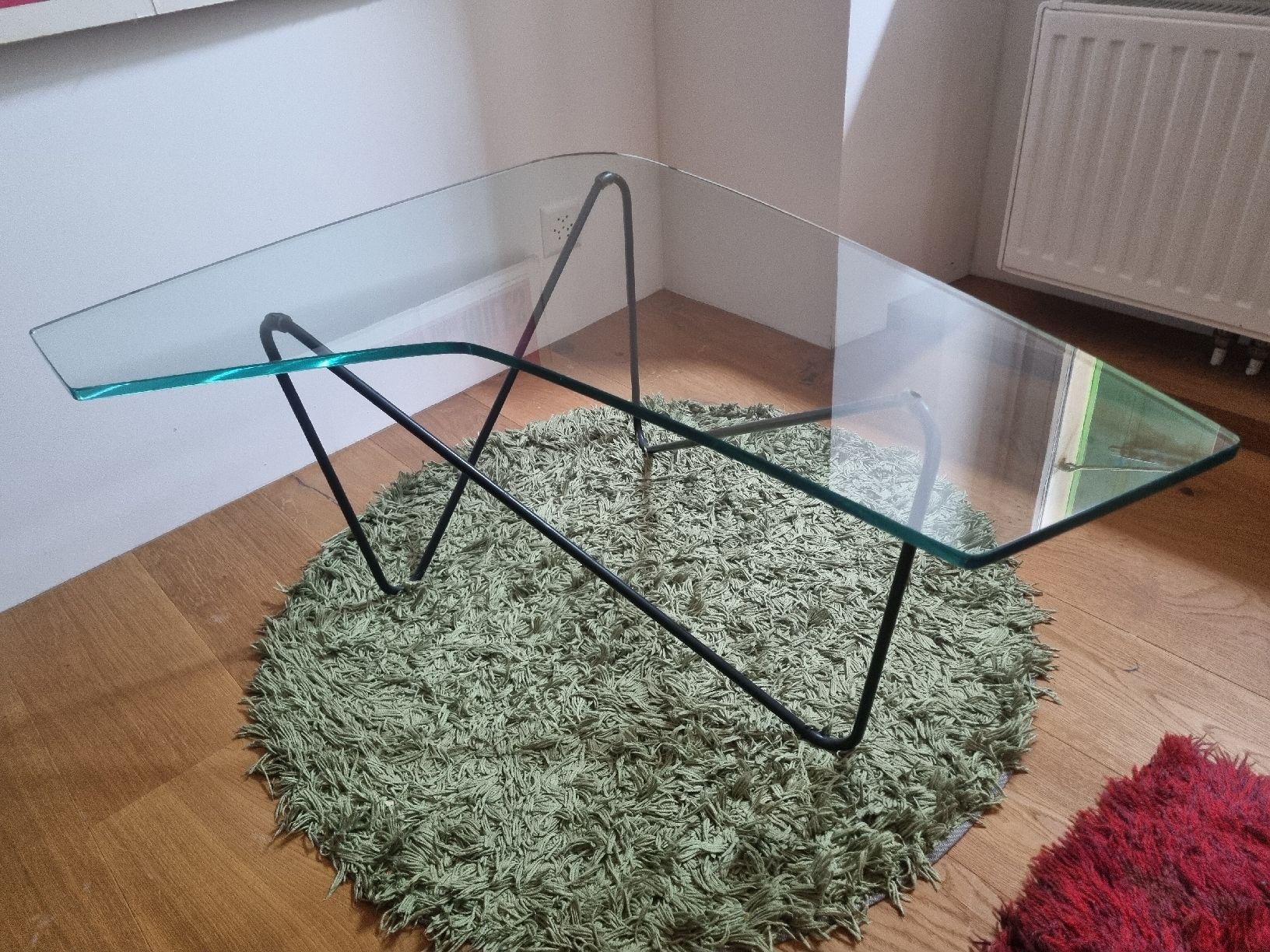 Tables: Table basse boomerang en verre – D'occasion à vevey par komulainen 1