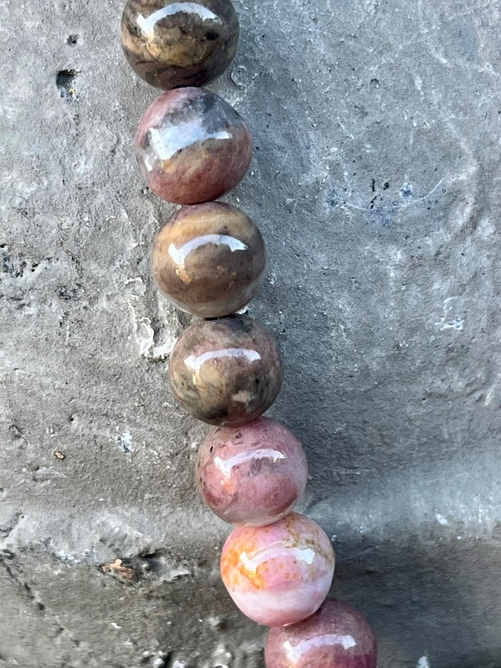 Catenine: Rhodonit Kette, Schweiz – Nuovo (secondo la descrizione) da Diegten venduto da hamofi57