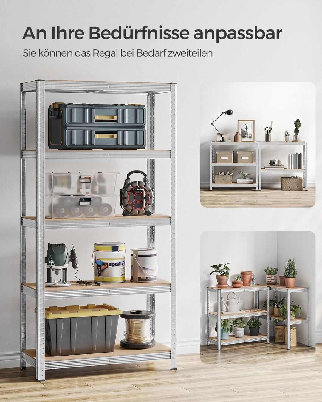Scaffali: 2er Set Lagerregal Kellerregal Schwerlastregal MOON – Nuovo e nell'imballaggio originale da Lachen SZ venduto da MAMORU-MOEBEL 5