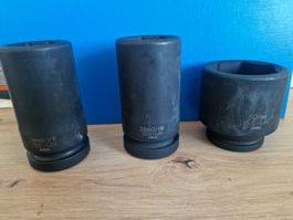 Lot de douilles à choc ISS-UK, tailles variées, parfait!