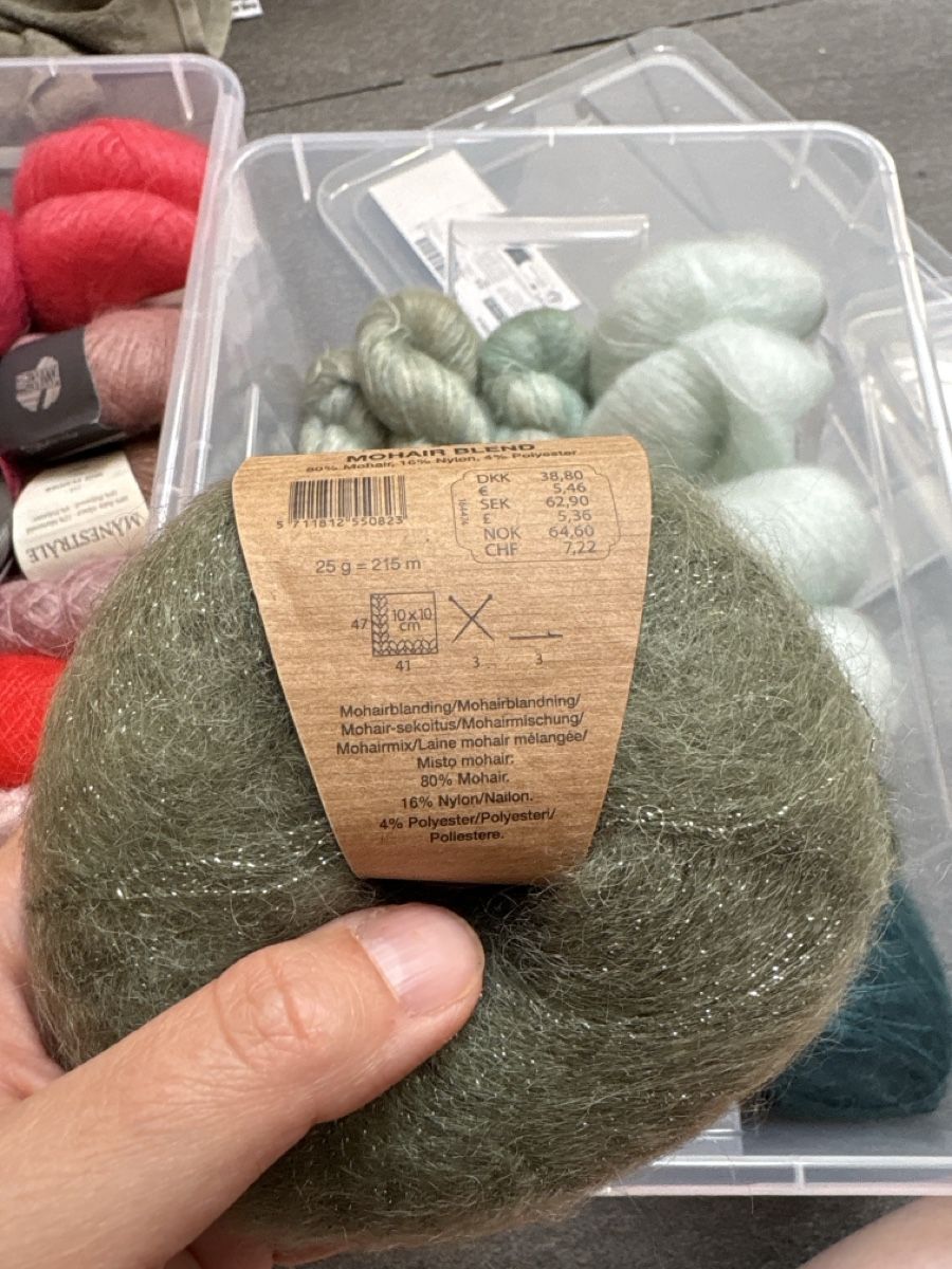 Lana: Mohair Blend Olivegrün, Glitzer – Nuovo (secondo la descrizione) da Mettmenstetten venduto da Coucou1512 1